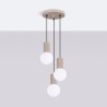 NOWOŚĆ Lampa wisząca HALO 3P taupeSL.1745 Sollux