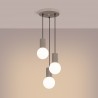 NOWOŚĆ Lampa wisząca HALO 3P taupeSL.1745 Sollux