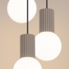 NOWOŚĆ Lampa wisząca HALO 3P taupeSL.1745 Sollux