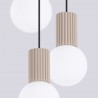 NOWOŚĆ Lampa wisząca HALO 3P taupeSL.1745 Sollux