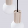 NOWOŚĆ Lampa wisząca HALO 3P taupeSL.1745 Sollux