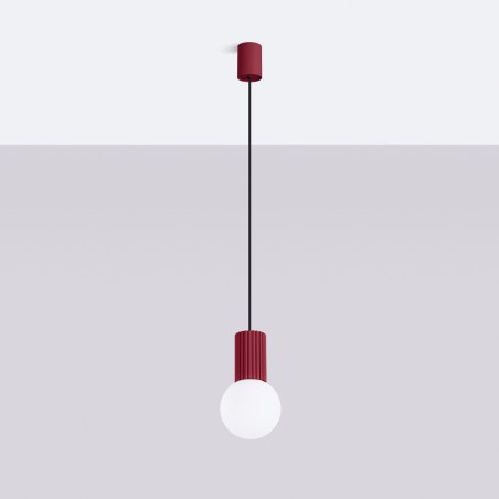NOWOŚĆ Lampa wisząca HALO 1 burgundSL.1749 Sollux
