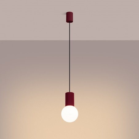 NOWOŚĆ Lampa wisząca HALO 1 burgundSL.1749 Sollux