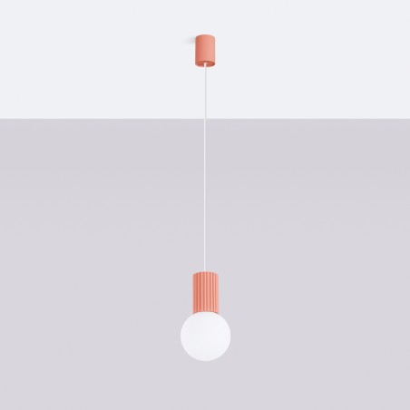 NOWOŚĆ Lampa wisząca HALO 1 brzoskwiniowaSL.1754 Sollux