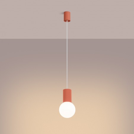 NOWOŚĆ Lampa wisząca HALO 1 brzoskwiniowaSL.1754 Sollux