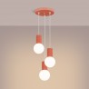 NOWOŚĆ Lampa wisząca HALO 3P brzoskwiniowaSL.1755 Sollux