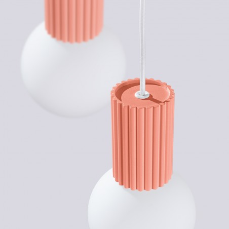 NOWOŚĆ Lampa wisząca HALO 3P brzoskwiniowaSL.1755 Sollux