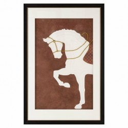 NOWOŚĆ -WA-0037 RICHMOND obraz BLAZER 120,5x80,5 cm       brązowy  King Home