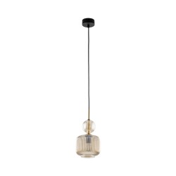 NOWOŚĆ Lampa wisząca pojedyncza, Szklany klosz 11038 SOPHIA COGNAC 1XE14 Tk Lighting
