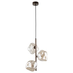 NOWOŚĆ Lampa wisząca potrójna 11036 LAVA BROWN 3XG9 Tk Lighting