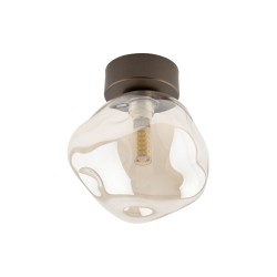 NOWOŚĆ Lampa sufitowa, Plafon z kloszem 11034 LAVA BROWN 1XG9 Tk Lighting