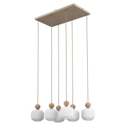 NOWOŚĆ Lampa wisząca, Żyrandol nad stół 11052 BALLO 6XE14 Tk Lighting