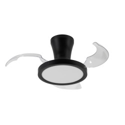 NOWOŚĆ Lampa sufitowa, Wentylator 18199 BREEZE BLACK Tk Lighting