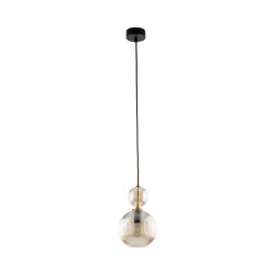 NOWOŚĆ Lampa wisząca pojedyncza, Szklany klosz 11040 SOPHIA COGNAC 1XE14 Tk Lighting