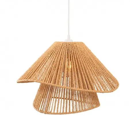 NOWOŚĆ MAXLIGHT P0578 LAMPA WISZĄCA AMALFI II NATURAL