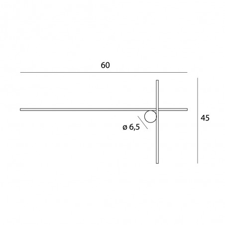 NOWOŚĆ MAXLIGHT W0369 KINKIET ARNE 60CM 10W IP44 3000K
