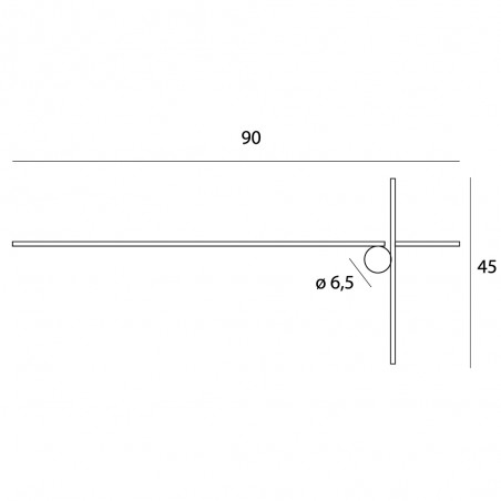 NOWOŚĆ MAXLIGHT W0370 KINKIET ARNE 90CM 15W IP44 3000K