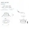 NOWOŚĆ MAXLIGHT H0098 OPRAWA WPUSTOWA MAX ARYA TILTED WHITE 8W ŚCIEMNIALNA