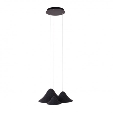 NOWOŚĆ MAXLIGHT P0565 LAMPA WISZACA BELLMOND BLACK&GREY