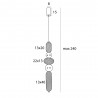NOWOŚĆ MAXLIGHT P0592 LAMPA WISZĄCA BORA B