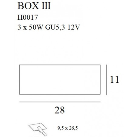 NOWOŚĆ MAXLIGHT H0017 OPRAWA OSWIETL. BOX III NM
