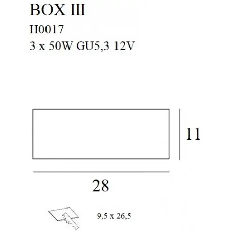 NOWOŚĆ MAXLIGHT H0017 OPRAWA OSWIETL. BOX III NM