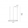 NOWOŚĆ MAXLIGHT P0606D LAMPA WISZĄCA CAYENNE 80CM