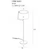 NOWOŚĆ MAXLIGHT F0036 LAMPA PODŁOGOWA CHICAGO CZARNY+CZARNY ABAŻUR