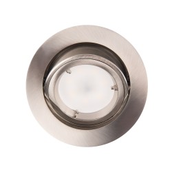 NOWOŚĆ MAXLIGHT H0037 OPRAWA WPUSTOWA FINE OKRĄGŁA METAL SZCZOTKOWANY