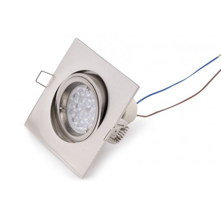 NOWOŚĆ MAXLIGHT H0040 OPRAWA WPUSTOWA FINE KWADRATOWA METAL SZCZOTKOWANY
