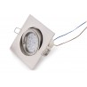 NOWOŚĆ MAXLIGHT H0040 OPRAWA WPUSTOWA FINE KWADRATOWA METAL SZCZOTKOWANY