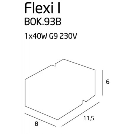 NOWOŚĆ MAXLIGHT BOK.93B FLEXI I KINKIET