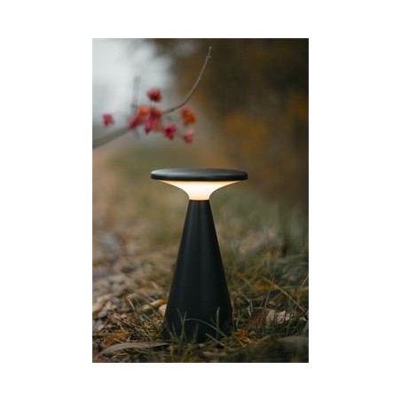 NOWOŚĆ MAXLIGHT T0063 LAMPA STOŁOWA FUNGHI CZARNA IP44