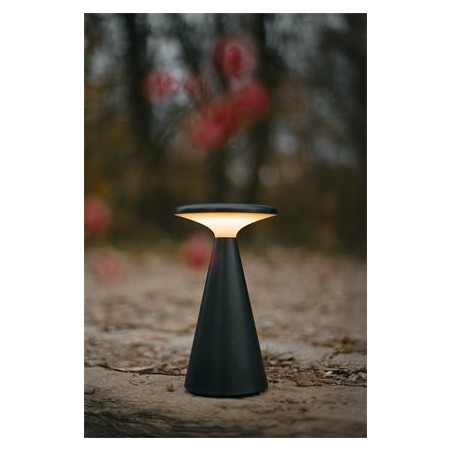 NOWOŚĆ MAXLIGHT T0063 LAMPA STOŁOWA FUNGHI CZARNA IP44