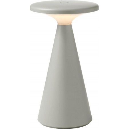 NOWOŚĆ MAXLIGHT T0064 LAMPA STOŁOWA FUNGHI SZARA IP44
