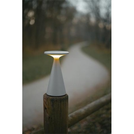 NOWOŚĆ MAXLIGHT T0064 LAMPA STOŁOWA FUNGHI SZARA IP44