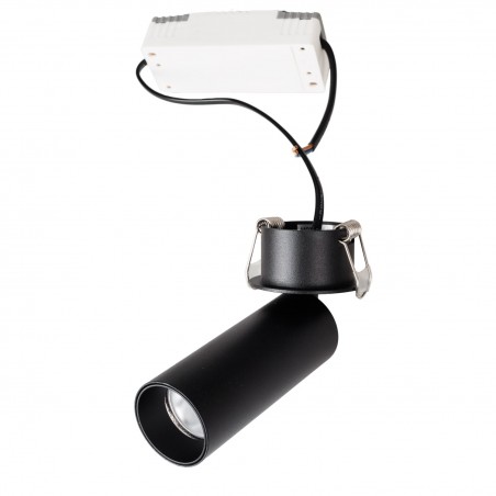 NOWOŚĆ MAXLIGHT H0125 LAMPA SUFITOWA HALO C BLACK PODTYNKOWA