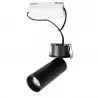 NOWOŚĆ MAXLIGHT H0125 LAMPA SUFITOWA HALO C BLACK PODTYNKOWA