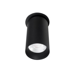 NOWOŚĆ MAXLIGHT H0127 LAMPA SUFITOWA HALO D BLACK PODTYNKOWA
