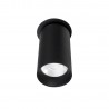 NOWOŚĆ MAXLIGHT H0127 LAMPA SUFITOWA HALO D BLACK PODTYNKOWA