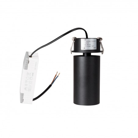 NOWOŚĆ MAXLIGHT H0127 LAMPA SUFITOWA HALO D BLACK PODTYNKOWA