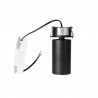 NOWOŚĆ MAXLIGHT H0127 LAMPA SUFITOWA HALO D BLACK PODTYNKOWA