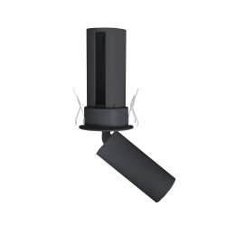 NOWOŚĆ MAXLIGHT H0129 LAMPA SUFITOWA HALO E BLACK PODTYNKOWA