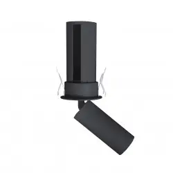 NOWOŚĆ MAXLIGHT H0129 LAMPA SUFITOWA HALO E BLACK PODTYNKOWA