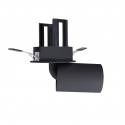 NOWOŚĆ MAXLIGHT H0131 LAMPA SUFITOWA HALO F BLACK PODTYNKOWA