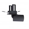 NOWOŚĆ MAXLIGHT H0131 LAMPA SUFITOWA HALO F BLACK PODTYNKOWA