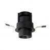 NOWOŚĆ MAXLIGHT H0131 LAMPA SUFITOWA HALO F BLACK PODTYNKOWA