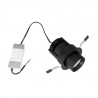 NOWOŚĆ MAXLIGHT H0131 LAMPA SUFITOWA HALO F BLACK PODTYNKOWA