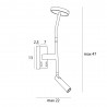 NOWOŚĆ MAXLIGHT W0349 KINKIET IBIZA 