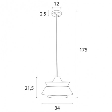 NOWOŚĆ MAXLIGHT P0549 LAMPA WISZĄCA KIOTO